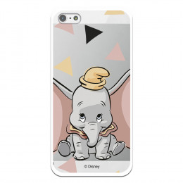 Carcasa Oficial Disney Dumbo silueta transparente para iPhone 5S - Dumbo- La Casa de las Carcasas
