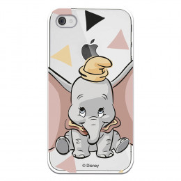 Carcasa Oficial Disney Dumbo silueta transparente para iPhone 4S - Dumbo- La Casa de las Carcasas