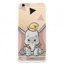 Carcasa Oficial Disney Dumbo silueta transparente para iPhone 6S Plus - Dumbo- La Casa de las Carcasas