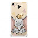 Carcasa Oficial Disney Dumbo silueta transparente para iPhone 8 - Dumbo- La Casa de las Carcasas