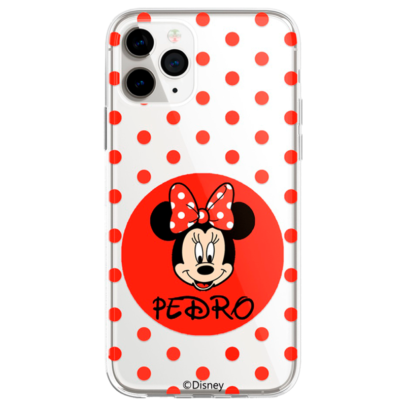 Funda Móvil Personalizada Disney con tu Nombre Minnie  Mouse - Licencia Oficial de Disney