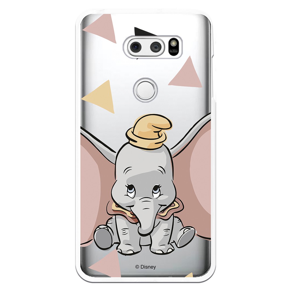 Funda para Xiaomi Redmi Note 9 Oficial de Disney Dumbo Silueta Transparente  - Dumbo