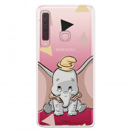 Carcasa Oficial Disney Dumbo silueta transparente para Samsung Galaxy A9 2018 - Dumbo- La Casa de las Carcasas