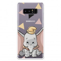 Carcasa Oficial Disney Dumbo silueta transparente para Samsung Galaxy Note 8 - Dumbo- La Casa de las Carcasas