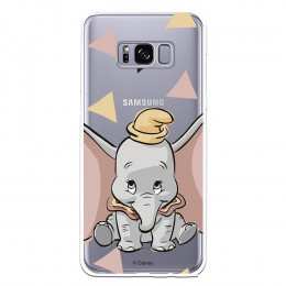 Carcasa Oficial Disney Dumbo silueta transparente para Samsung Galaxy S8 - Dumbo- La Casa de las Carcasas
