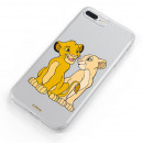 Capa Oficial Disney Simba e Nala transparente para Motorola Moto G4 Plus - O Rei Leão