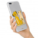 Capa Oficial Disney Simba e Nala transparente para Huawei Y9 2019 - O Rei Leão