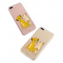 Capa Oficial Disney Simba e Nala transparente para iPhone 8 Plus - O Rei Leão