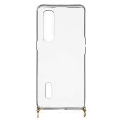 Funda Silicona Colgante Transparente para Oppo Find X2 Pro