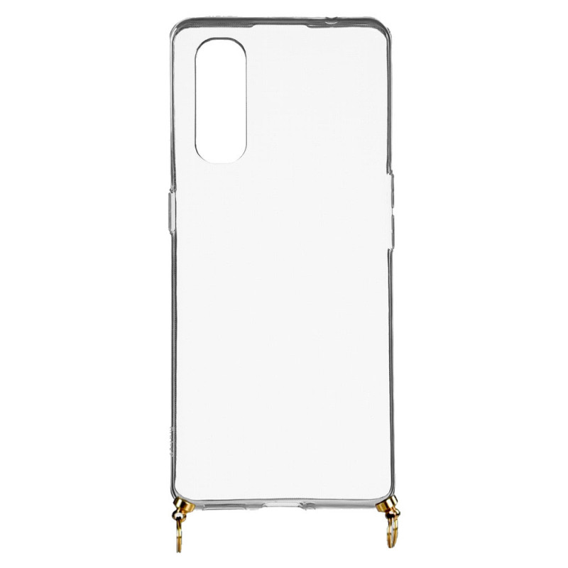 Funda Silicona Colgante Transparente para Oppo Find X2