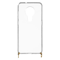 Funda Silicona Colgante Transparente para Nokia 7.2