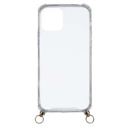 Funda Silicona Colgante Transparente para iPhone 12 Pro