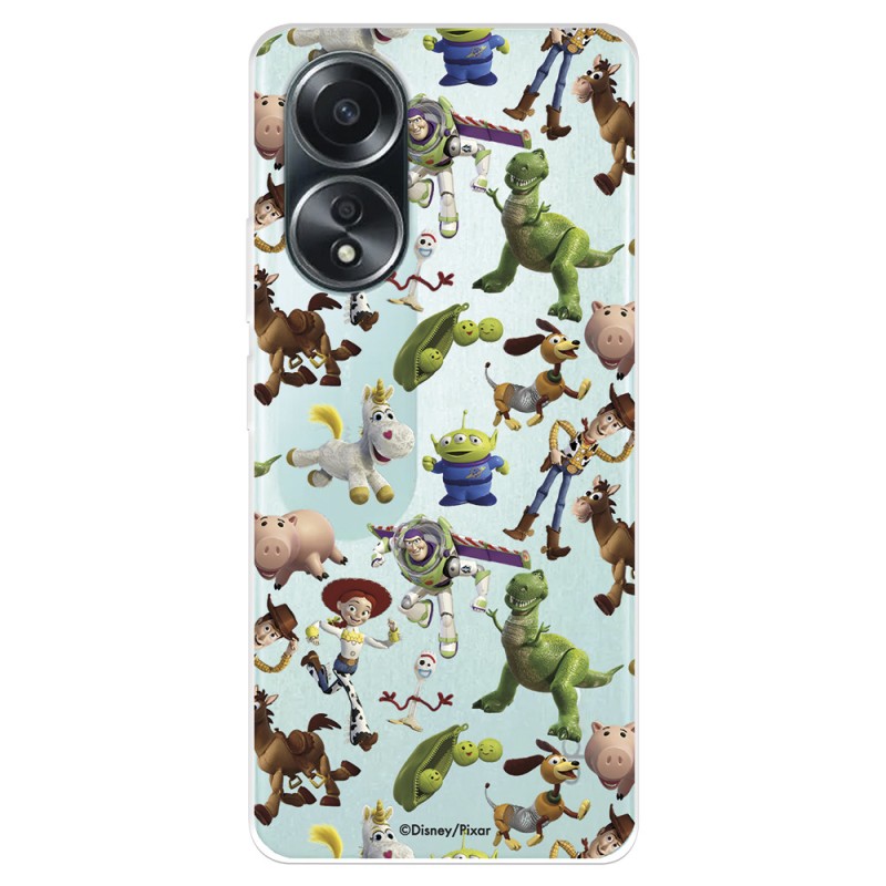 Funda para Oppo A58 4G Oficial de Disney Muñecos Toy Story Siluetas - Toy Story