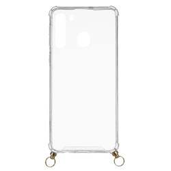 Funda Silicona Colgante Transparente para Samsung Galaxy A21