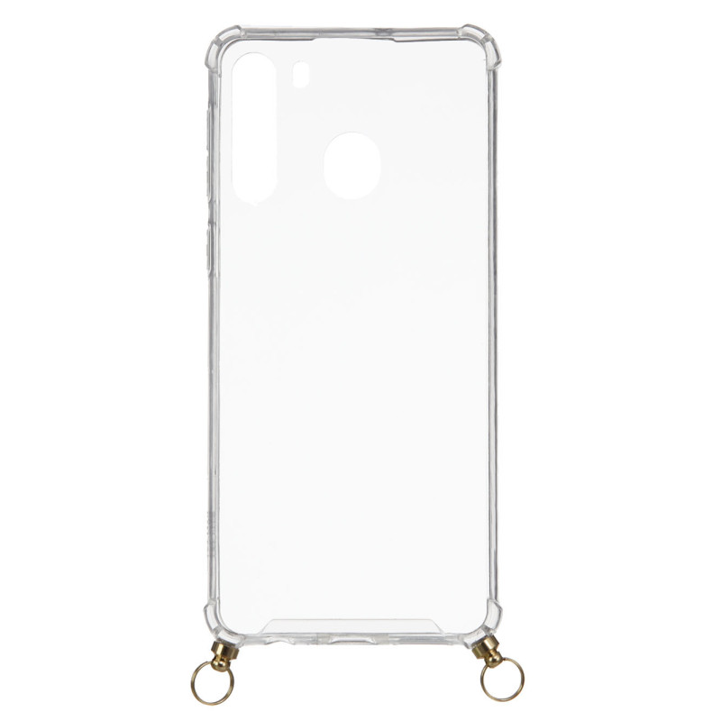 Funda Silicona Colgante Transparente para Samsung Galaxy A21