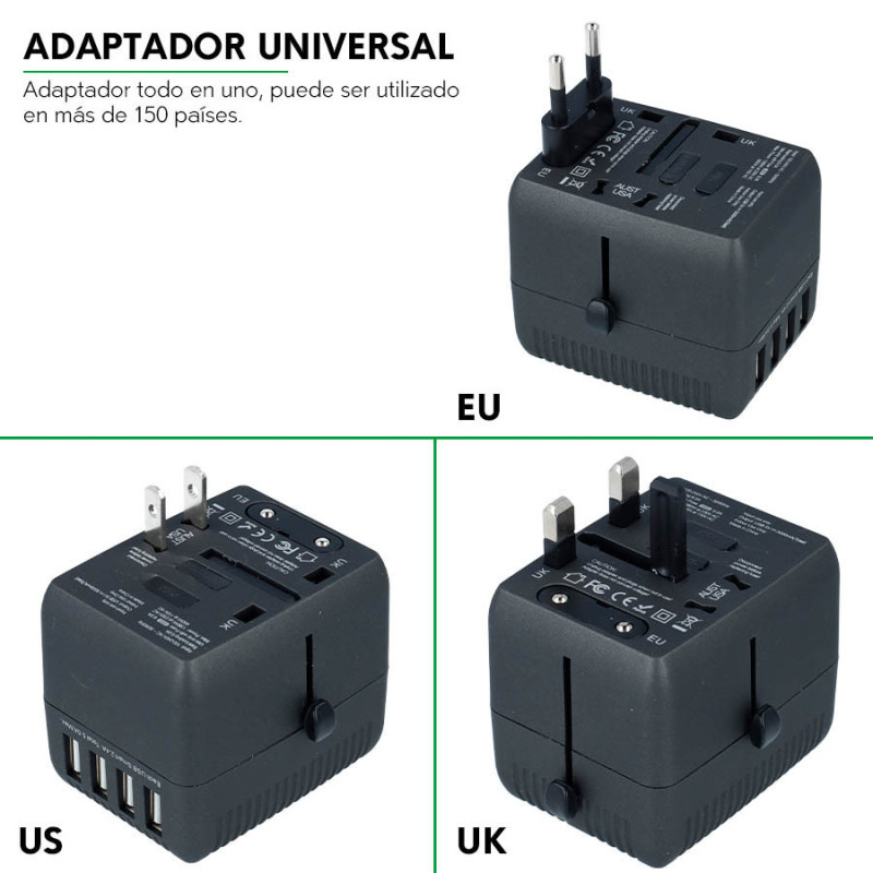 Adaptador internacional Premium con USB thumbnail