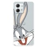 Funda para Motorola Moto G84 5G Oficial de Warner Bros Bugs Bunny Silueta Transparente - Looney Tunes