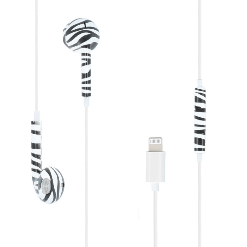 Auriculares Padrão Animal Print