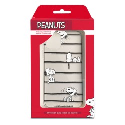 Funda para iPhone 15 Plus Oficial de Peanuts Snoopy rayas - Snoopy