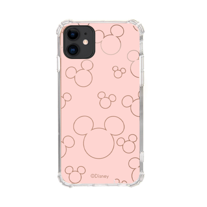 Funda Espejo Oro Rosa Oficial Disney - Silueta Mickey