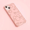 Funda Espejo Oro Rosa Oficial Disney - Silueta Mickey