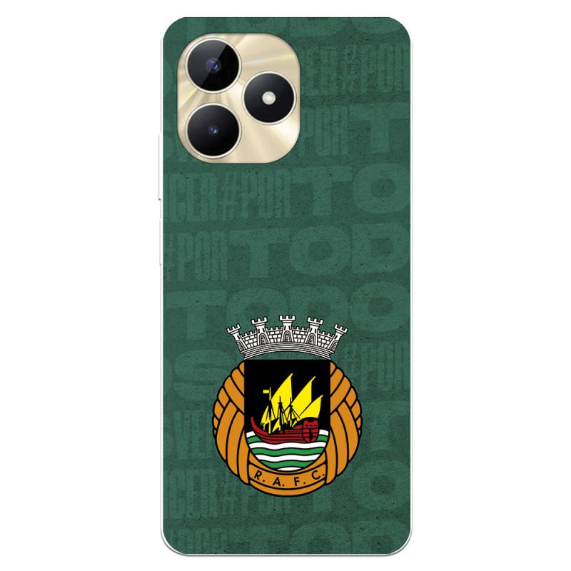 Funda para Realme C53 del Rio Ave FC Escudo Fondo Verde  - Licencia Oficial Rio Ave FC