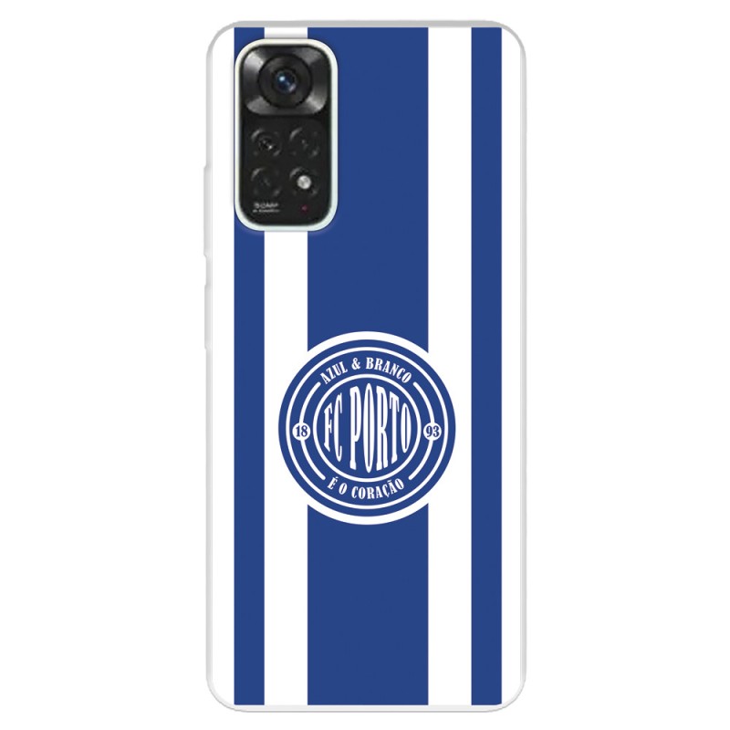 Funda para Xiaomi Redmi Note 12 Pro del Fútbol Club Oporto Escudo Escudo y Rayas  - Licencia Oficial Fútbol Club Oporto