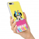 Capa Oficial Disney Minnie Pink Yellow para Huawei Y6 2017