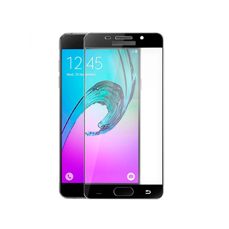 Película de vidro temperado completa preta para Samsung Galaxy A5 2016