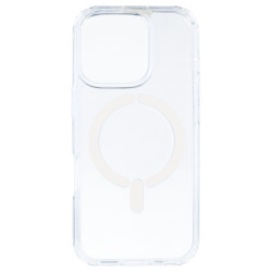 Funda Transparente Logo Compatible con Magsafe para iPhone 16 Pro