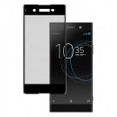 Película de vidro temperado completa preta para Sony Xperia XA