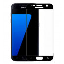 Película de vidro temperado completa preta para Samsung Galaxy S7