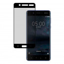 Película de vidro temperado completa preta para Nokia 5