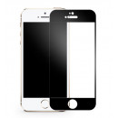 Película de vidro temperado completa preta para iPhone SE