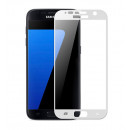 Película de vidro temperado completa branca para Samsung Galaxy S7