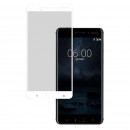 Película de vidro temperado completa branca para Nokia 6