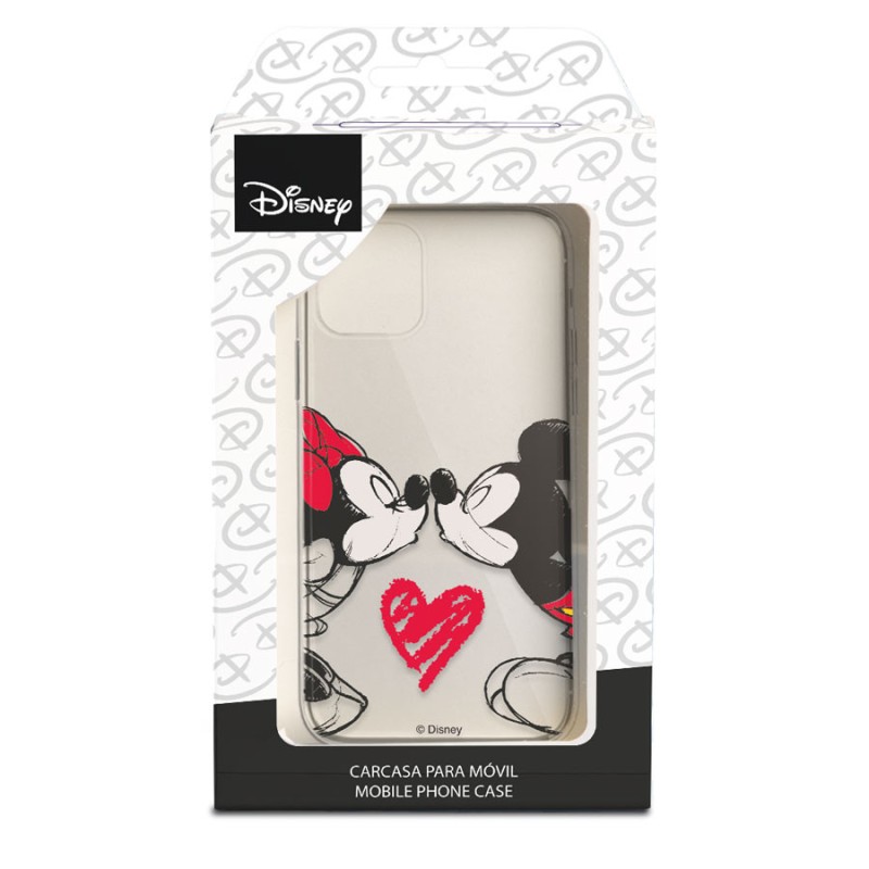 Funda para Xiaomi Redmi Note 12 5G Oficial de Disney Mickey y Minnie Beso - Clásicos Disney