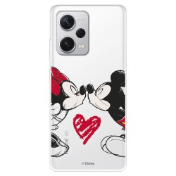 Funda para Xiaomi Redmi Note 12 5G Oficial de Disney Mickey y Minnie Beso - Clásicos Disney