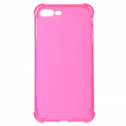 Carcasa Silicona transparente Fluorescente Rosa para iPhone 7 Plus- La Casa de las Carcasas