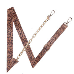 Lanyard com Corrente Print Animal - Cordão para Telemóvel e Bolsa