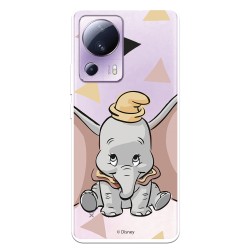 Funda para Xiaomi Mi 13 Lite Oficial de Disney Dumbo Silueta Transparente - Dumbo