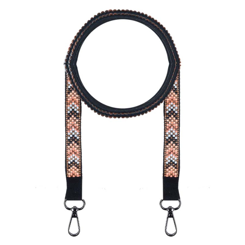 Lanyard Étnico de Contas - Cordão para Telemóvel e Mala