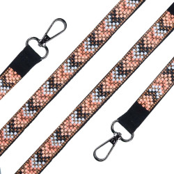 Lanyard Étnico de Contas - Cordão para Telemóvel e Mala