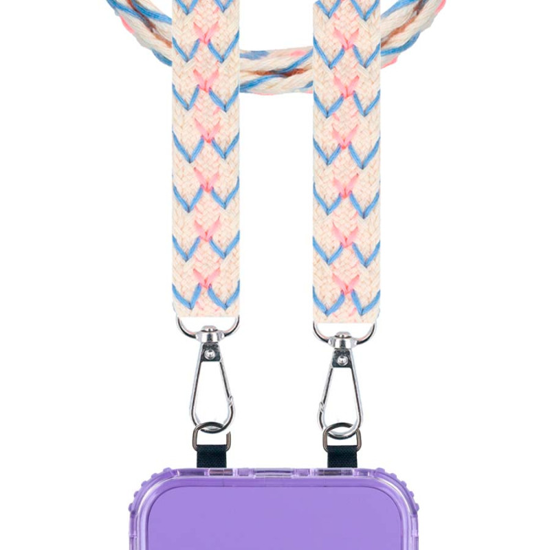 Lanyard Bordado Fio Étnico - Cordão para Telemóvel e Bolsa thumbnail
