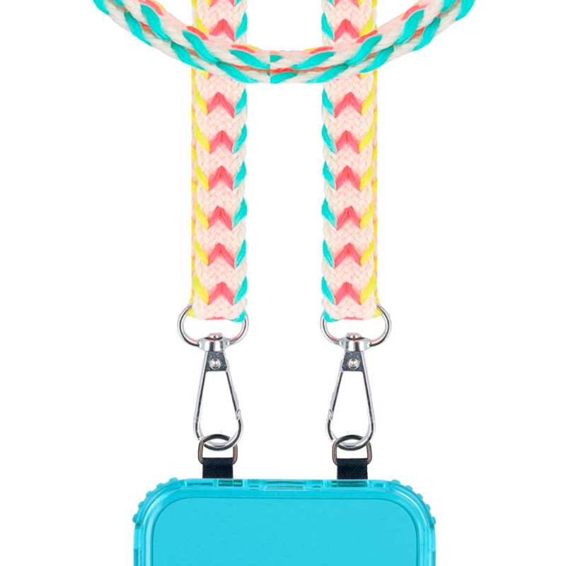 Lanyard Bordado Fio Étnico - Cordão para Telemóvel e Bolsa thumbnail
