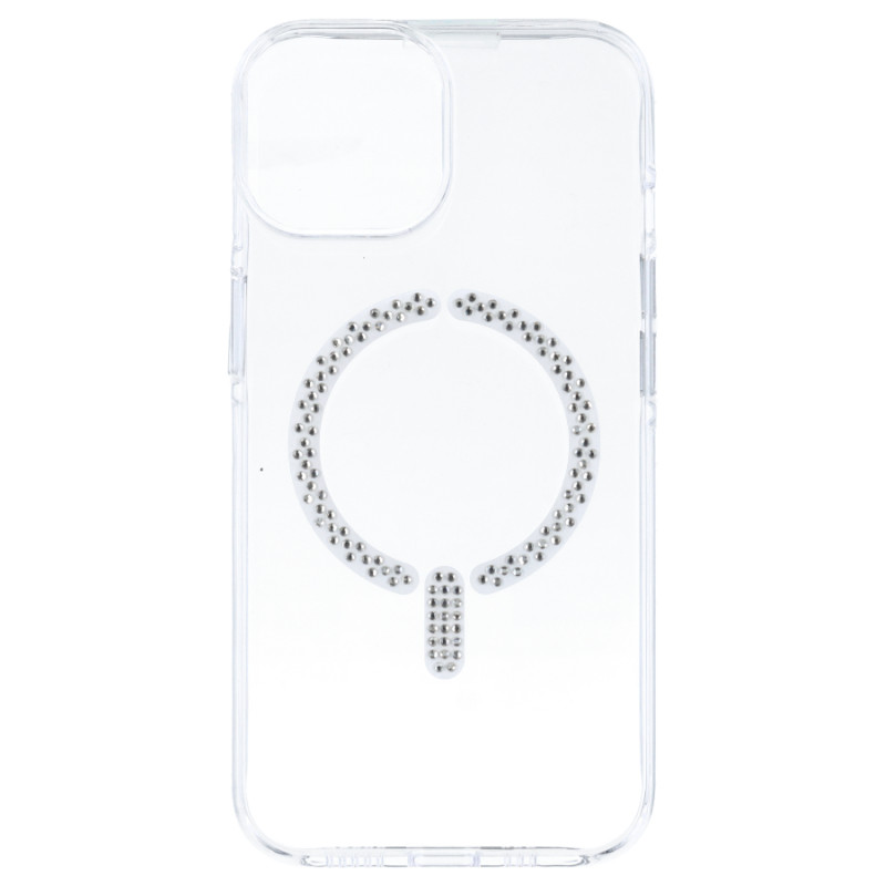 Funda Antiyellow Compatible con MagSafe con Brillantes para iPhone 15