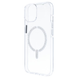Funda Antiyellow Compatible con MagSafe con Brillantes para iPhone 15