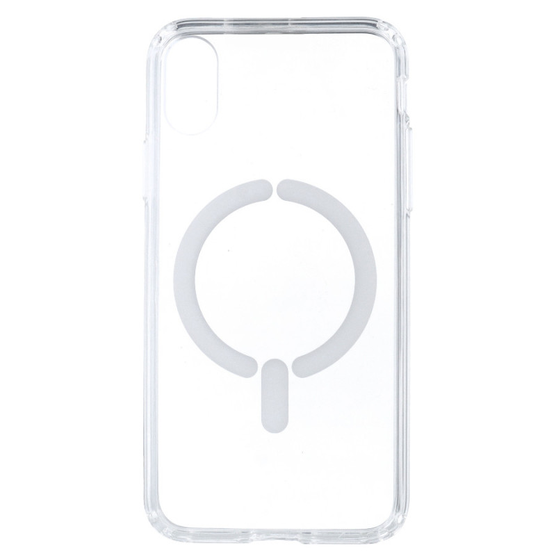Capa Transparente Logo Compatível com Magsafe para iPhone X