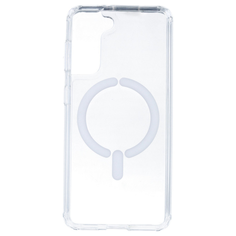Capa Transparente Logo Compatível com Magsafe para Samsung Galaxy S21