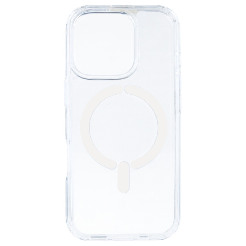 Capa Transparente Logo Compatível com Magsafe para iPhone 16 Pro Max - La Casa de las Carcasas, Acessórios e Capas para Telemóve